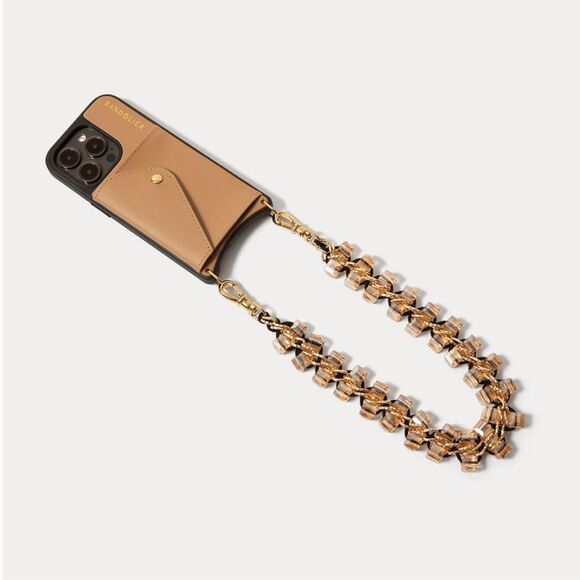 Bandolier CRYSTAL  long wristlet strap & 15pro max crossbody phone case nwt/NIP - Picture 4 of 6